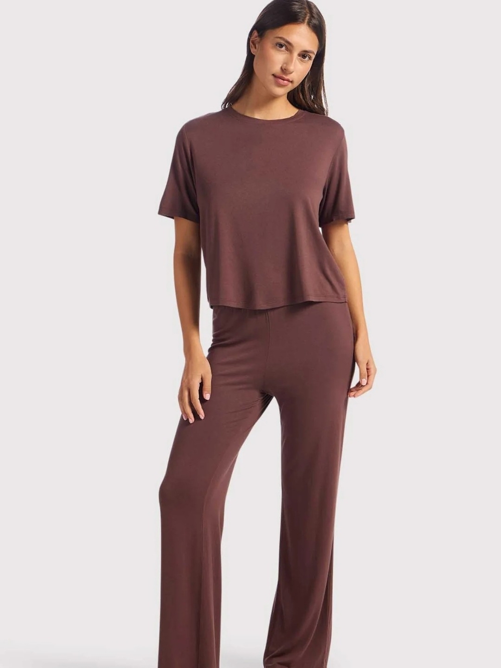 Nuuds Large Pajama Set In Cofee